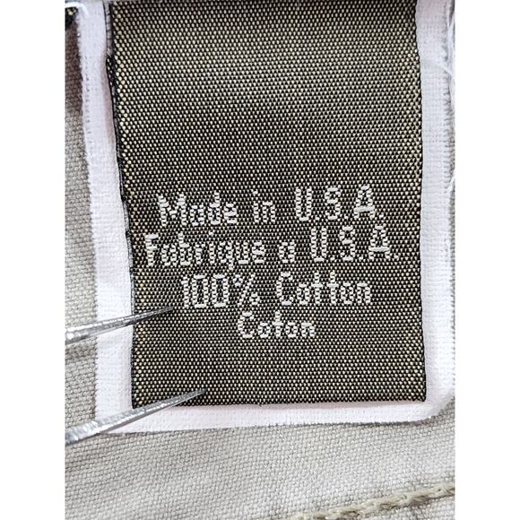 Vintage 80s Calvin Klein Khakis High Rise Button Fly Denim Jeans Size 9 Tan - Picture 7 of 15